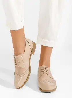 Pantofi oxford dama Bakera bej
