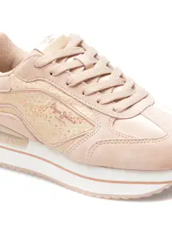 Pantofi PEPE JEANS roz, RUSPER GALA, din piele naturala