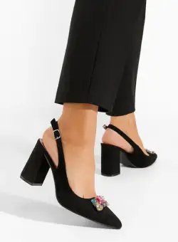 Pantofi slingback Rossana negri
