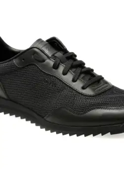 Pantofi sport BOSS negri, 72701, din piele ecologica