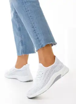 Pantofi sport dama Elvase albi