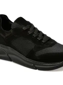 Pantofi sport GRYXX negri, 423500, din piele intoarsa