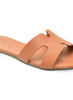 Papuci casual FLAVIA PASSINI maro, 206, din piele naturala