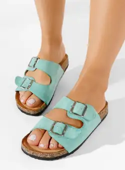 Papuci dama Evet verzi