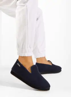 Papuci de casa damă navy Beribe V2