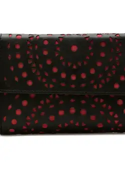 Portofel negru, 7507, din piele naturala