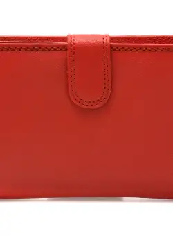 Portofel rosu, 488, din piele naturala