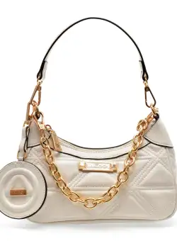 Poseta ALDO alba, 13601033, din piele ecologica