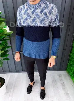 Pulover barbati gros slim fit ZR A6572 96-1