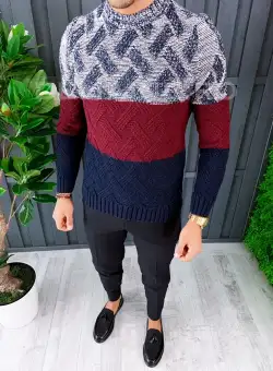 Pulover barbati gros slim fit ZR A6574 96-1