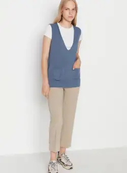 Pulover dama albastru Nidia