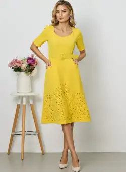 Rochie Elodie Galbena
