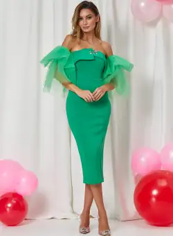 Rochie Heather Verde