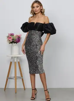 Rochie Melrose Argintie