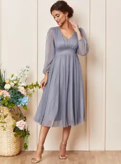 Rochie Wilma Gri Inchis