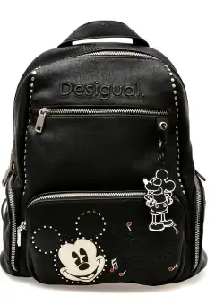 Rucsac DESIGUAL negru, SAKP17, din piele ecologica