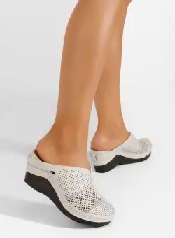 Saboti dama cu platforma Senoia S V2 bej