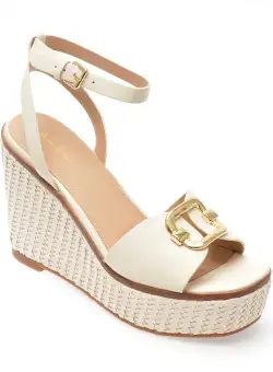 Sandale casual ALDO albe, 13542527, din piele ecologica