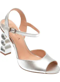 Sandale casual EPICA MADE IN BRAZIL argintii, 1798843, din piele naturala