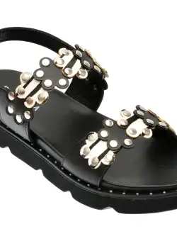 Sandale casual EPICA negre, 110715, din piele naturala