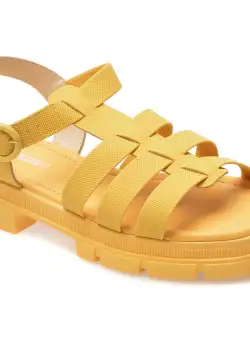 Sandale casual MOLECA galbene, 5475102, din piele ecologica