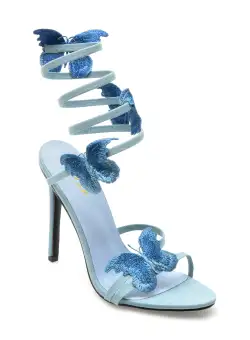 Sandale GRYXX albastre, 1959, din material textil