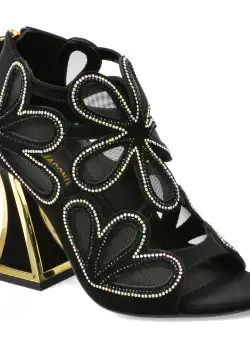 Sandale KAT MACONIE FOR EPICA negre, RENE, din piele intoarsa