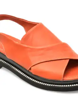 Sandale MAGRIT portocalii, 20, din piele naturala