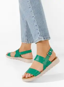 Sandale piele naturală Oniega verzi
