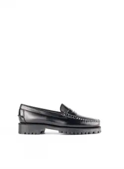 Sebago SEBAGO Black leather loafer BLACK