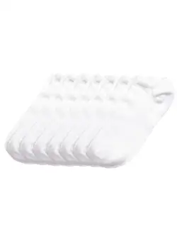 Set 4 sosete albe 100% Bumbac