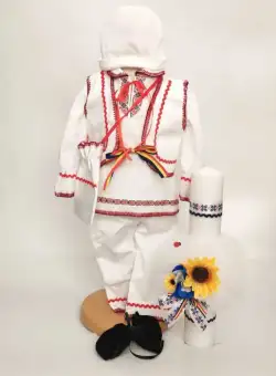 Set Costum National Victoras 8 si Lumanare Botez Traditional