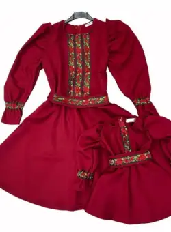 Set rochii stilizate traditional Mama si Fiica 62