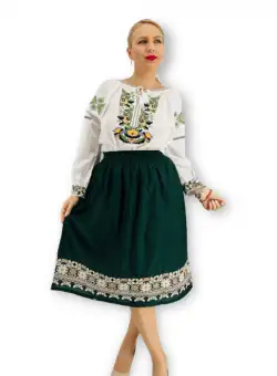 Set traditional format din ie si fusta XII