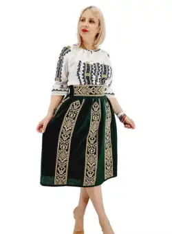 Set traditional format din ie si fusta XIV