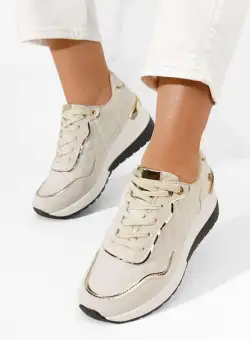 Sneakers cu platforma Gavia bej