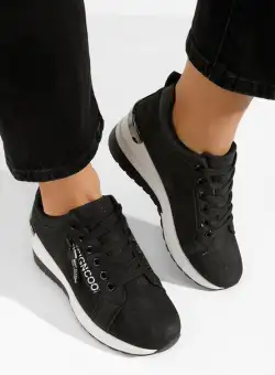 Sneakers cu platforma Sevima negri