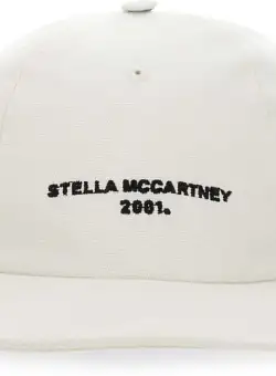Stella McCartney Baseball Hat With Logo Embroidery WHITE