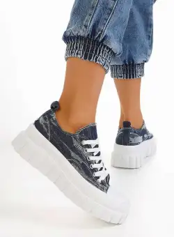 Tenisi cu platformă Serantes S albastri