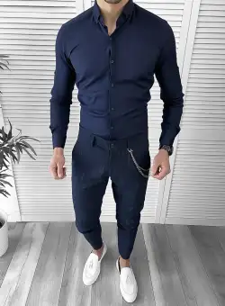 Tinuta barbati smart casual Pantaloni + Camasa 10114