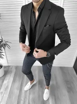 Tinuta barbati smart casual Pantaloni + Camasa + Sacou 10082