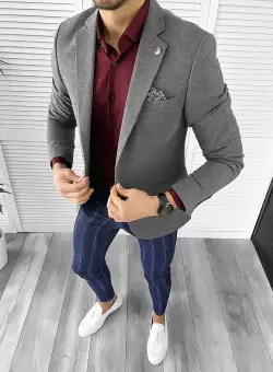 Tinuta barbati smart casual Pantaloni + Camasa + Sacou 10517