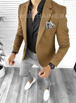 Tinuta barbati smart casual Pantaloni + Camasa + Sacou B8441
