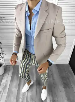 Tinuta barbati smart casual Pantaloni + Camasa + Sacou B9151