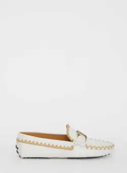 TOD'S T Timeless Gommino loafers WHITE