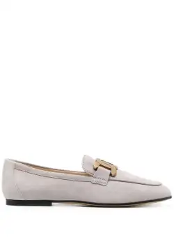 TOD'S TOD'S Kate suede loafers Grey