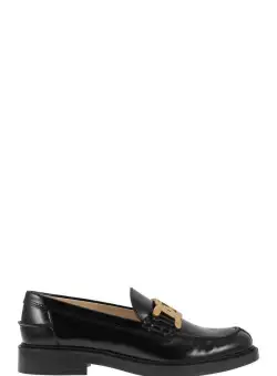 TOD'S TOD'S Leather moccasin BLACK
