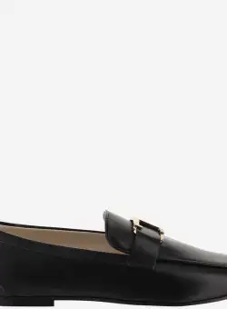 TOD'S TOD'S T TIMELESS LEATHER LOAFER Nero