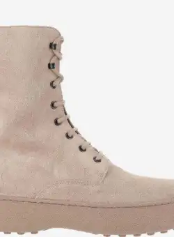 TOD'S TOD'S WG SUEDE ANKLE BOOTS Beige