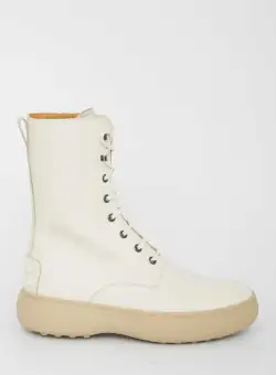 TOD'S Winter Gommini ankle boots CREAM